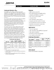 EL4584CST-13 datasheet pdf Intersil