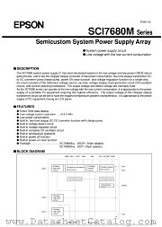 SCI7680 datasheet pdf Epson Company