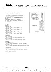KIA6281H datasheet pdf Korea Electronics (KEC)