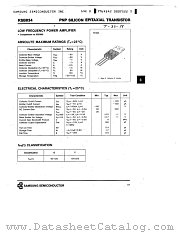 KSB834 datasheet pdf Samsung Electronic