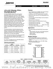 ISL8563IB-T datasheet pdf Intersil