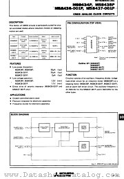M58434P datasheet pdf Mitsubishi Electric Corporation
