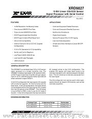 XRD9827ACU datasheet pdf Exar