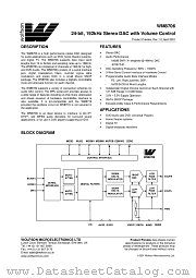 XWM8706EDS datasheet pdf Wolfson