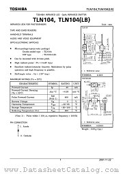 TLN108LB datasheet pdf TOSHIBA