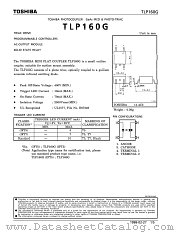 TLP160 datasheet pdf TOSHIBA