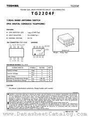 TG2204F datasheet pdf TOSHIBA
