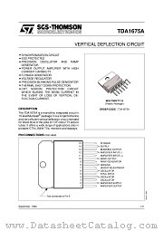 TDA1675A datasheet pdf ST Microelectronics
