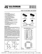 M54HC42F1R datasheet pdf ST Microelectronics