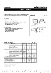K4N25A datasheet pdf Kodenshi Corp