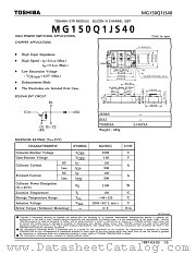 MG150Q1JS40 datasheet pdf TOSHIBA