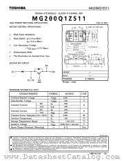MG200Q1ZS11 datasheet pdf TOSHIBA