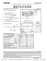 MG75J1ZS40 datasheet pdf TOSHIBA