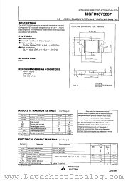 MGFC38V5867 datasheet pdf Mitsubishi Electric Corporation