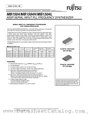 MB1504 datasheet pdf Fujitsu Microelectronics