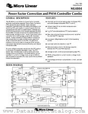 ML4804CP datasheet pdf Micro Linear