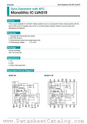 LVA519 datasheet pdf Mitsumi Electric