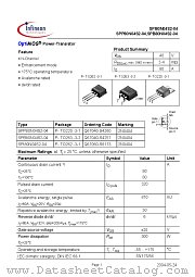 SPB80N04S2-04 datasheet pdf Infineon