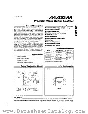 MAX405 datasheet pdf MAXIM - Dallas Semiconductor