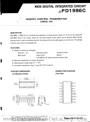 UPD1986C datasheet pdf NEC