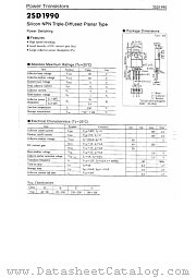 2SD1990 datasheet pdf Panasonic