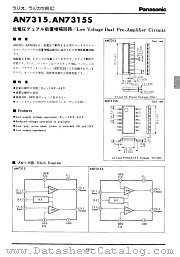 AN7315 datasheet pdf Matsushita Electric Works(Nais)