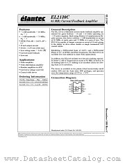 EL2130C datasheet pdf Elantec Semiconductor