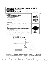 MX316 datasheet pdf CML
