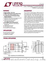 LT1619EMS8 datasheet pdf Linear Technology