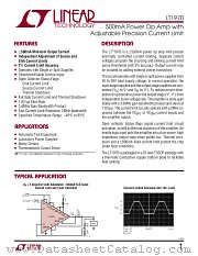LT1970CFE datasheet pdf Linear Technology