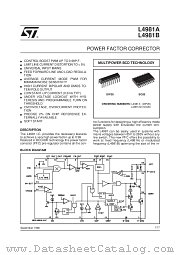 L4981X datasheet pdf ST Microelectronics