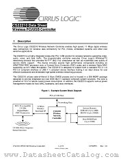 CS22210 datasheet pdf Cirrus Logic