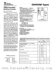 CD4029BH(SMD) datasheet pdf Texas Instruments