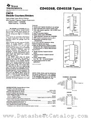 CD4033 datasheet pdf Texas Instruments