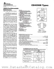 CD4098 datasheet pdf Texas Instruments