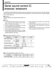 BH3854AFS datasheet pdf ROHM