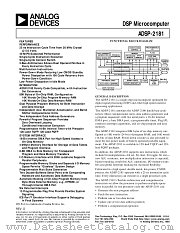 ADSP-2181KST-160 datasheet pdf Analog Devices