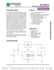 AAT3560IGY-300-T1 datasheet pdf ANALOGIC TECH