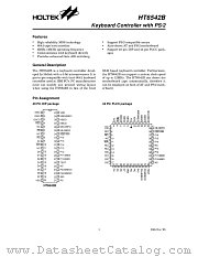 HT6542B datasheet pdf Holtek Semiconductor