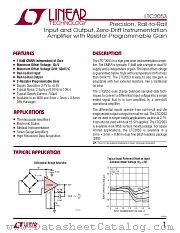 LTC2053HMS8 datasheet pdf Linear Technology