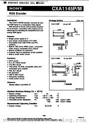 CXA1145P datasheet pdf SONY