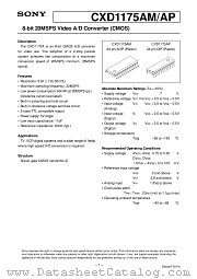 CXD1175AP datasheet pdf SONY