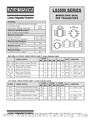 3550 datasheet pdf Linear Systems