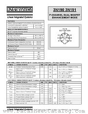 3N190-1 datasheet pdf Linear Systems