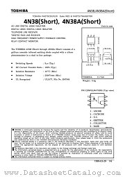4N38A datasheet pdf TOSHIBA