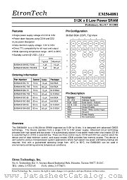 EM564081BA-85E datasheet pdf Etron Tech