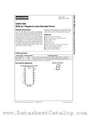 4511B datasheet pdf Fairchild Semiconductor