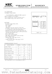 KIA2022AFN datasheet pdf Korea Electronics (KEC)