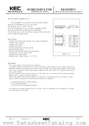 KIA2039 datasheet pdf Korea Electronics (KEC)