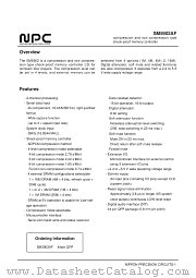 SM5902 datasheet pdf Nippon Precision Circuits Inc